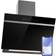 Klarstein kopffrei abluft wandhaube umluft wifi 60 cm, Schwarz, Transparent